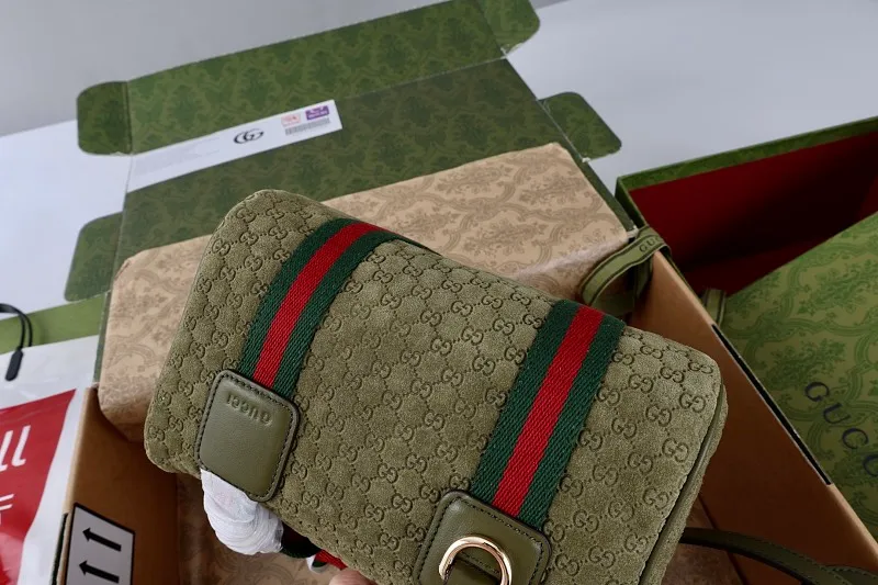 All Categories Official Website "Brand Women's Bags" Women's Bags 💙 GUCCI GUCCI 2026 New Classic GG Pattern Crossbody Bag