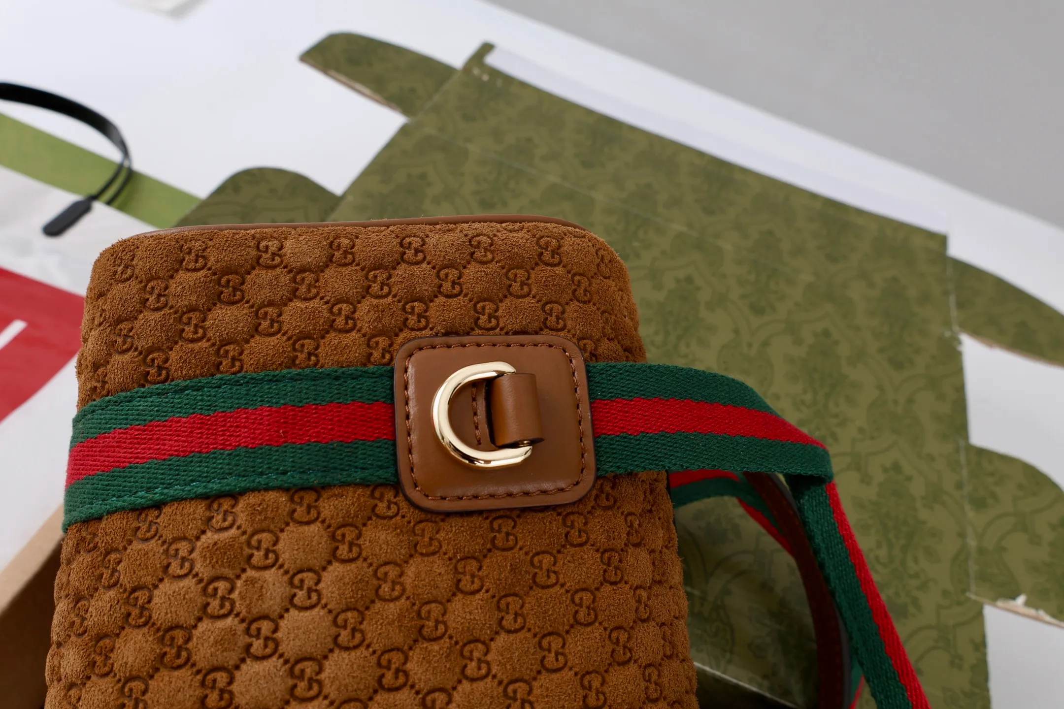 All Categories Official Website "Brand Women's Bags" Women's Bags 💙 GUCCI GUCCI 2026 New Classic GG Pattern Crossbody Bag