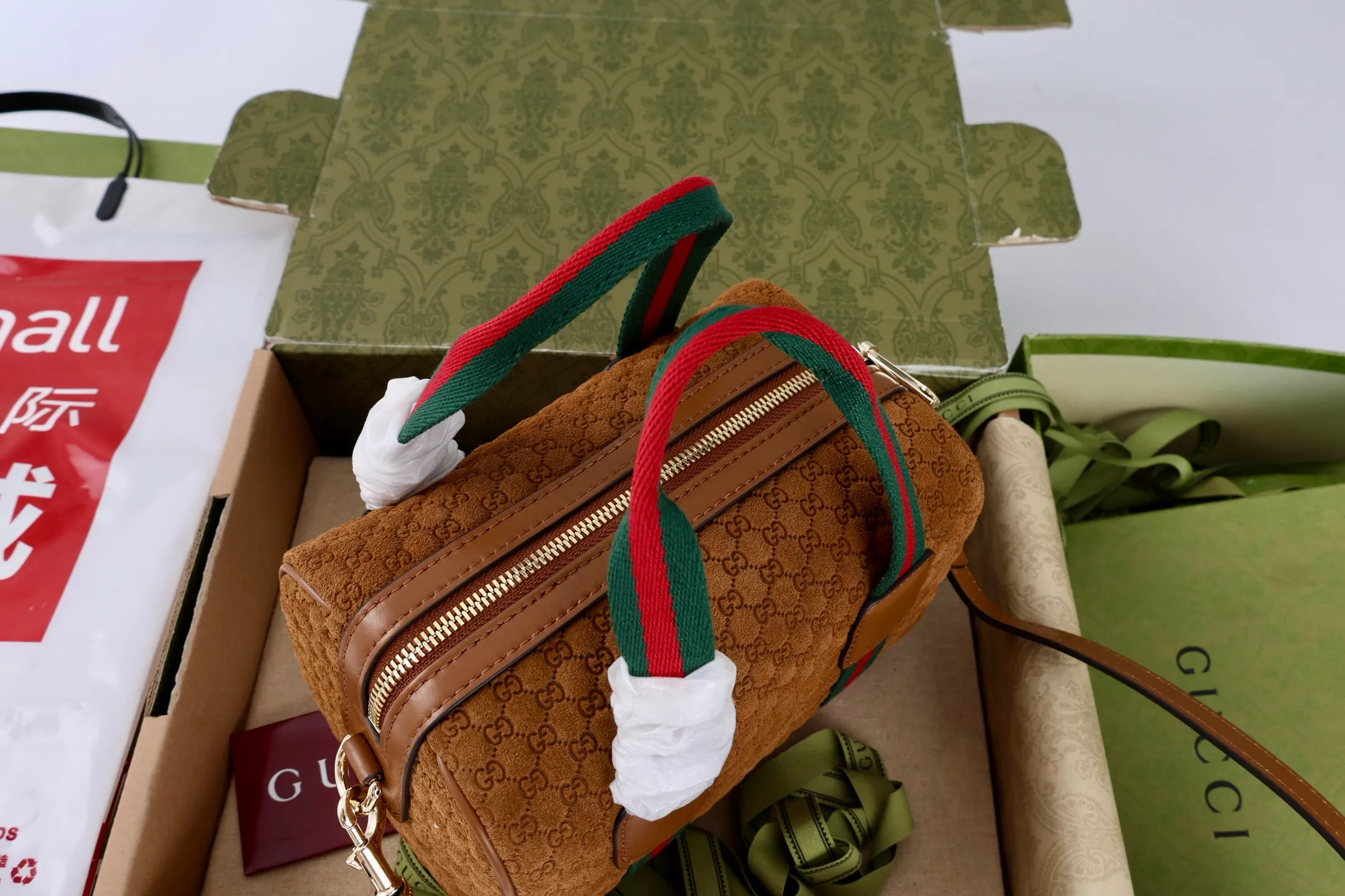 All Categories Official Website "Brand Women's Bags" Women's Bags 💙 GUCCI GUCCI 2026 New Classic GG Pattern Crossbody Bag