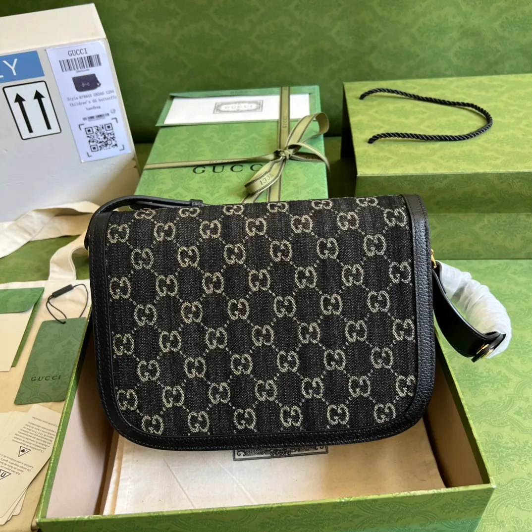 All categories Official website "Brand Women's Bags" Women's Bags 💙 GUCCI 2022 official new Gucci crossbody bag wholesale Original order quality 58001900 Size: 25-18-8Cm