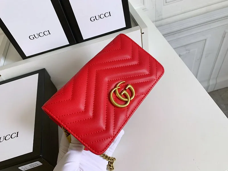 All categories Official website "Brand Women's Bags" Women's Bags 💙 GUCCI replica GUCCI, fine imitation GUCCI bag, GUCCI shoulder bag, 2023 official latest version GUCCI first layer cowhide chain bag, bag factory, original material, size: 18-10.5-4.5CM