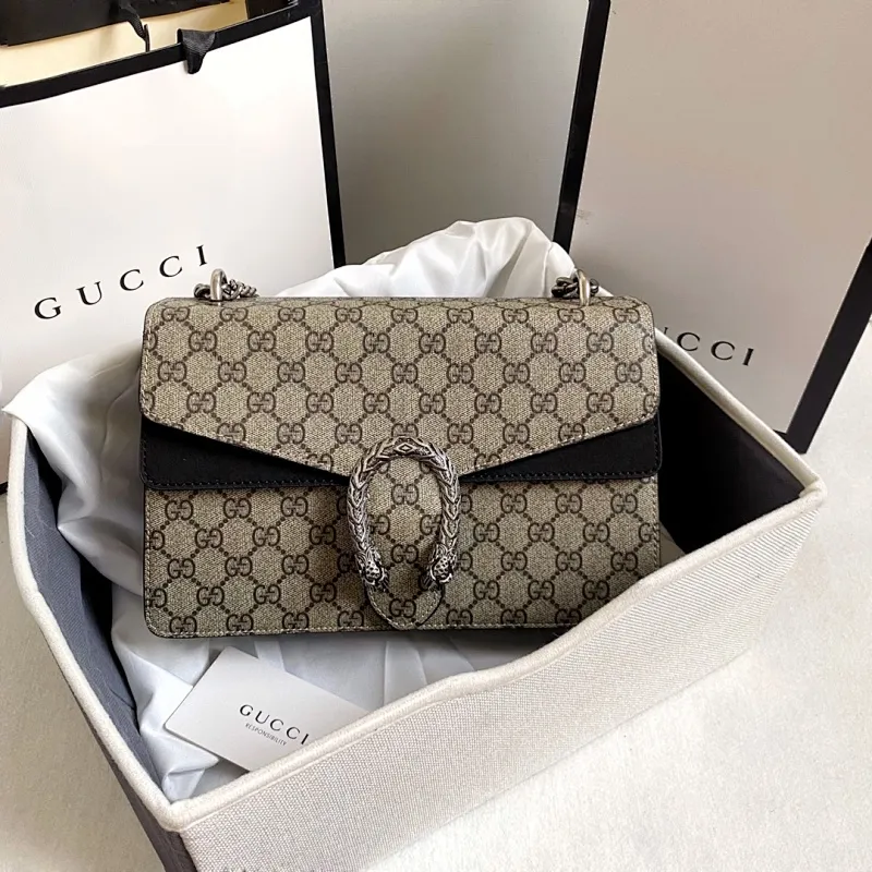 All categories Official website "Brand Women's Bags" Women's Bags 💙 GUCCI 2022 official new Gucci crossbody bag wholesale Original order quality 58002000 Size: 28-18-9Cm