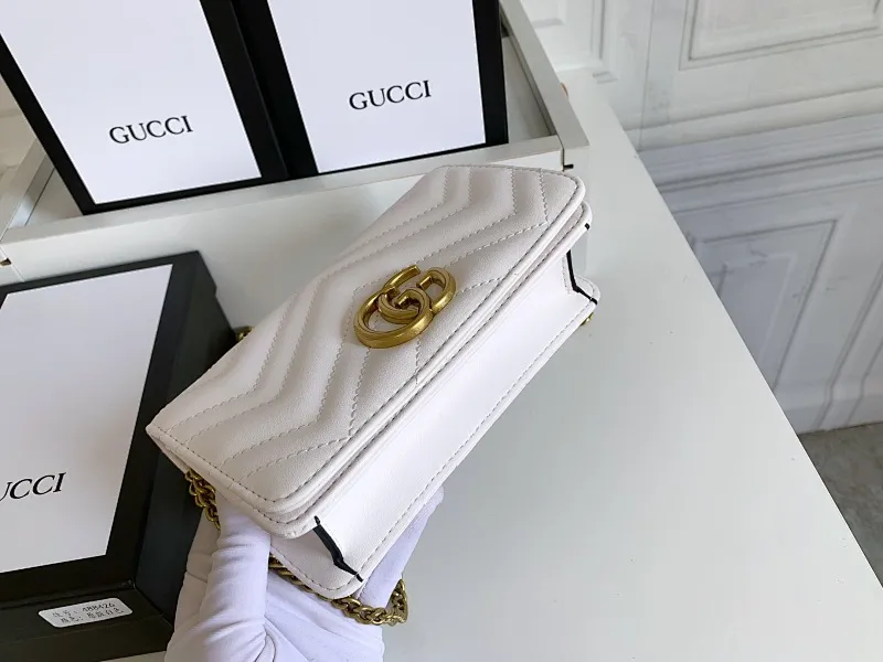 All categories Official website "Brand Women's Bags" Women's Bags 💙 GUCCI replica GUCCI, fine imitation GUCCI bag, GUCCI shoulder bag, 2023 official latest version GUCCI first layer cowhide chain bag, bag factory, original material, size: 18-10.5-4.5CM