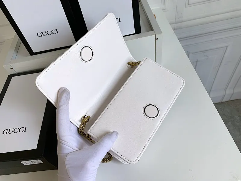 All categories Official website "Brand Women's Bags" Women's Bags 💙 GUCCI replica GUCCI, fine imitation GUCCI bag, GUCCI shoulder bag, 2023 official latest version GUCCI first layer cowhide chain bag, bag factory, original material, size: 18-10.5-4.5CM