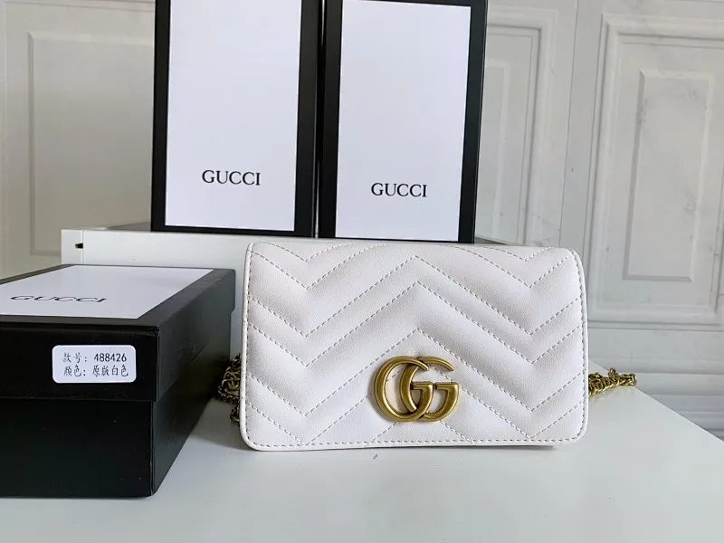 All categories Official website "Brand Women's Bags" Women's Bags 💙 GUCCI replica GUCCI, fine imitation GUCCI bag, GUCCI shoulder bag, 2023 official latest version GUCCI first layer cowhide chain bag, bag factory, original material, size: 18-10.5-4.5CM