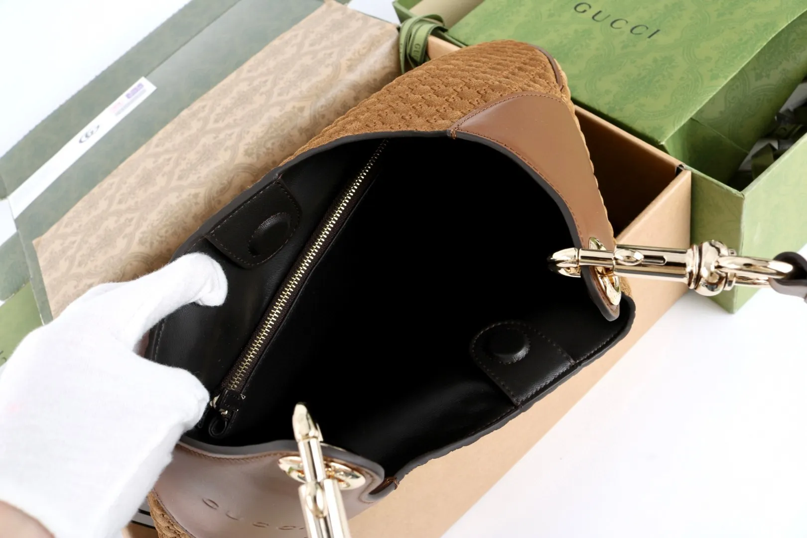 All Categories Official Website "Brand Women's Bags" Women's Bags 💙 GUCCI GUCCI 2026 New Classic GG Pattern Crossbody Bag