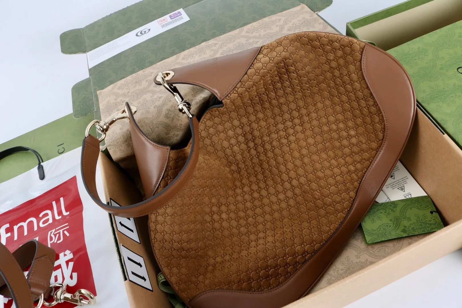 All Categories Official Website "Brand Women's Bags" Women's Bags 💙 GUCCI GUCCI 2026 New Classic GG Pattern Crossbody Bag