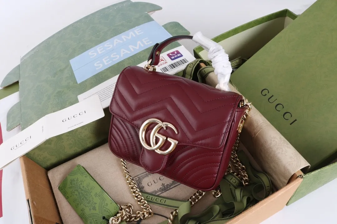 All Categories Official Website "Brand Women's Bags" Women's Bags 💙 GUCCI GUCCI 2026 New Classic GG Pattern Crossbody Bag