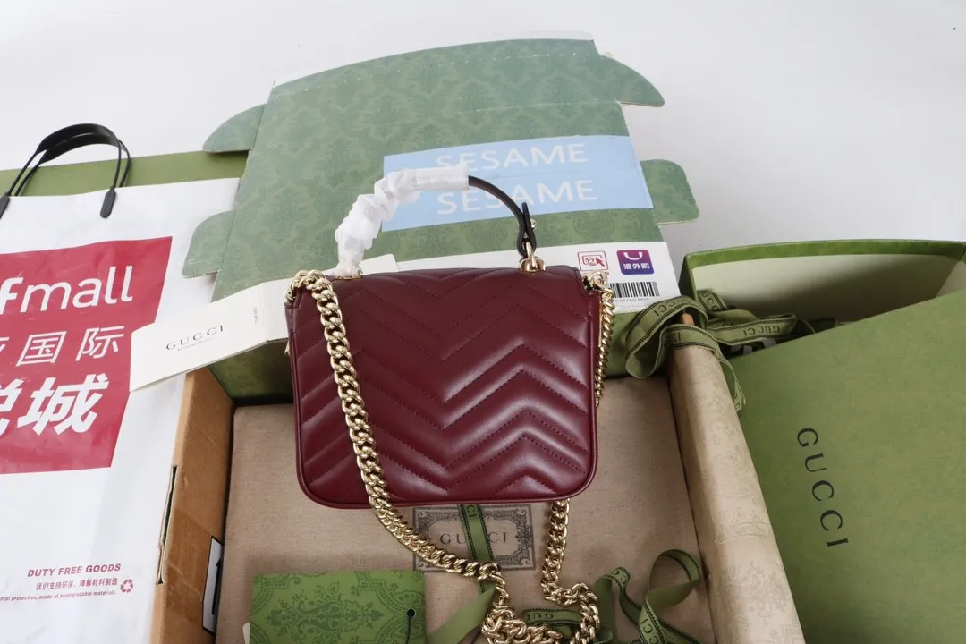 All Categories Official Website "Brand Women's Bags" Women's Bags 💙 GUCCI GUCCI 2026 New Classic GG Pattern Crossbody Bag