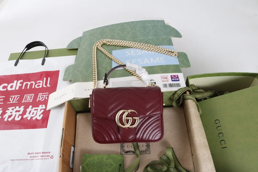 All Categories Official Website "Brand Women's Bags" Women's Bags 💙 GUCCI GUCCI 2026 New Classic GG Pattern Crossbody Bag