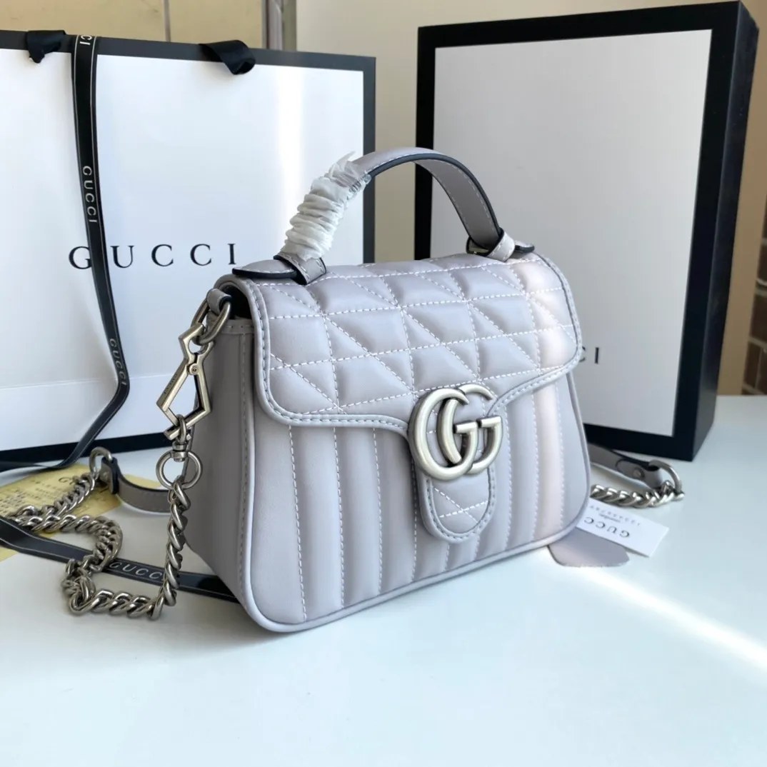 All categories Official website "Brand Women's Bags" Women's Bags 💙 GUCCI 2022 official new Gucci crossbody bag wholesale Original order quality 58002000 Size: 21-15.5-8 Cm
