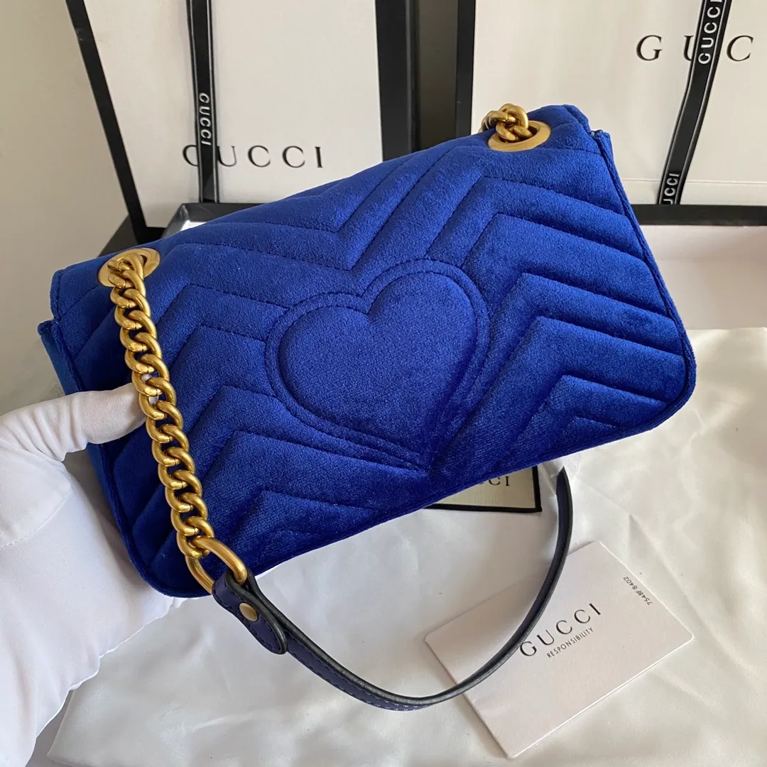 All categories Official website "Brand Women's Bags" Women's Bags 💙 GUCCI 2022 official new Gucci crossbody bag wholesale Original order quality 58002000 Size: 22-13-6Cm