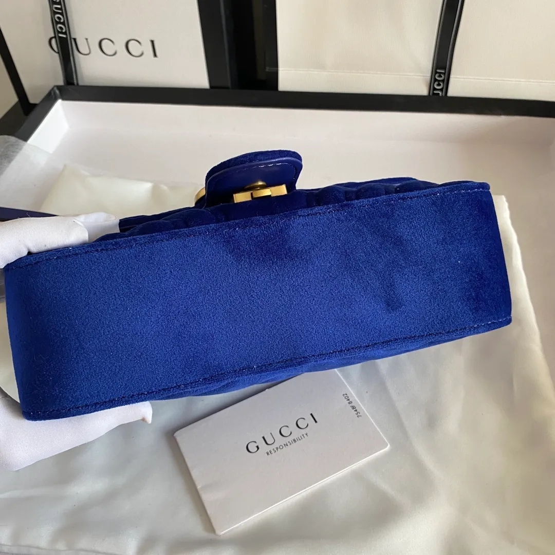 All categories Official website "Brand Women's Bags" Women's Bags 💙 GUCCI 2022 official new Gucci crossbody bag wholesale Original order quality 58002000 Size: 22-13-6Cm