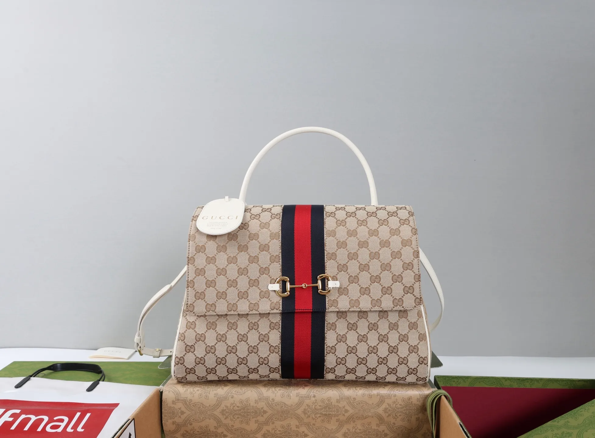 All Categories Official Website "Brand Women's Bags" Women's Bags 💙 GUCCI GUCCI 2026 New Classic GG Pattern Crossbody Bag