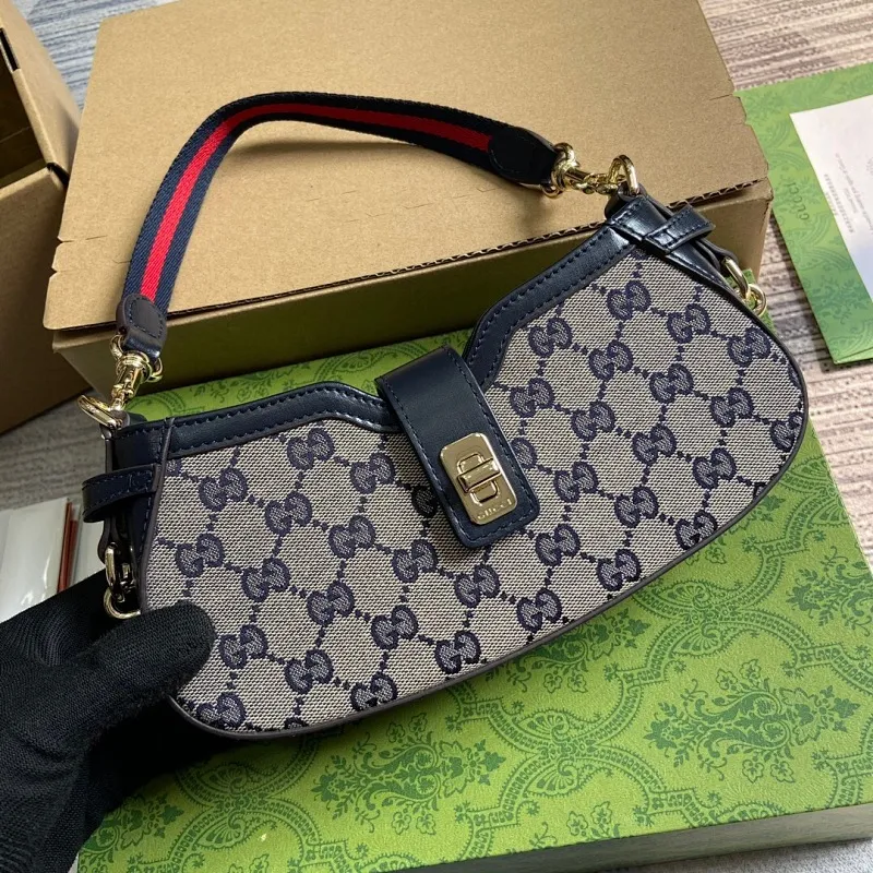 All categories Official website "Brand Women's Bags" Women's Bags 💙 GUCCI 2025 new GUCCI armpit bag