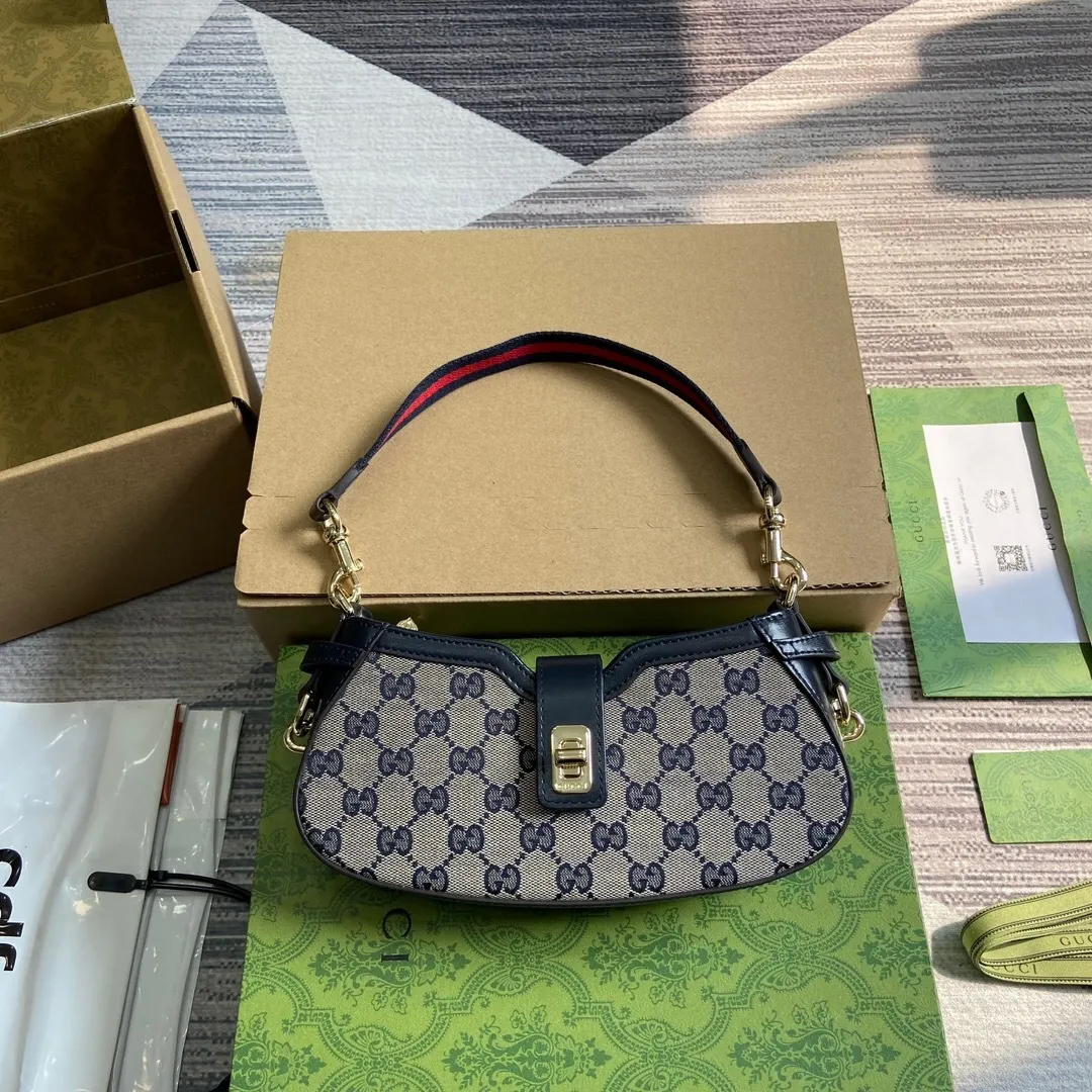 All categories Official website "Brand Women's Bags" Women's Bags 💙 GUCCI 2025 new GUCCI armpit bag