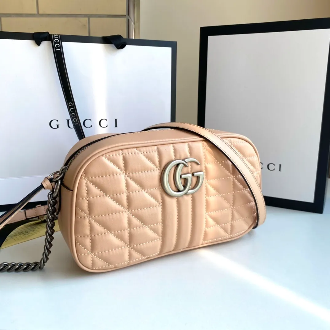 All categories Official website "Brand Women's Bags" Women's Bags 💙 GUCCI 2022 official new Gucci crossbody bag wholesale Original order quality 58001900 Size: 24-13-7Cm