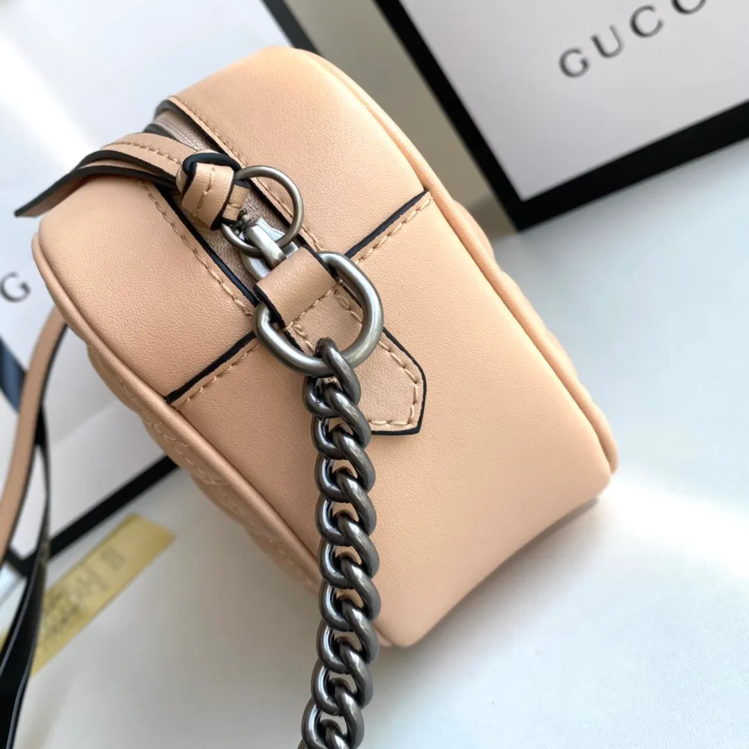 All categories Official website "Brand Women's Bags" Women's Bags 💙 GUCCI 2022 official new Gucci crossbody bag wholesale Original order quality 58001900 Size: 24-13-7Cm