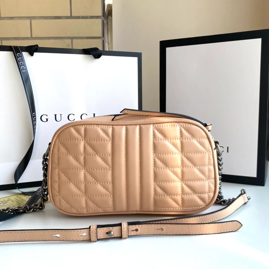 All categories Official website "Brand Women's Bags" Women's Bags 💙 GUCCI 2022 official new Gucci crossbody bag wholesale Original order quality 58001900 Size: 24-13-7Cm