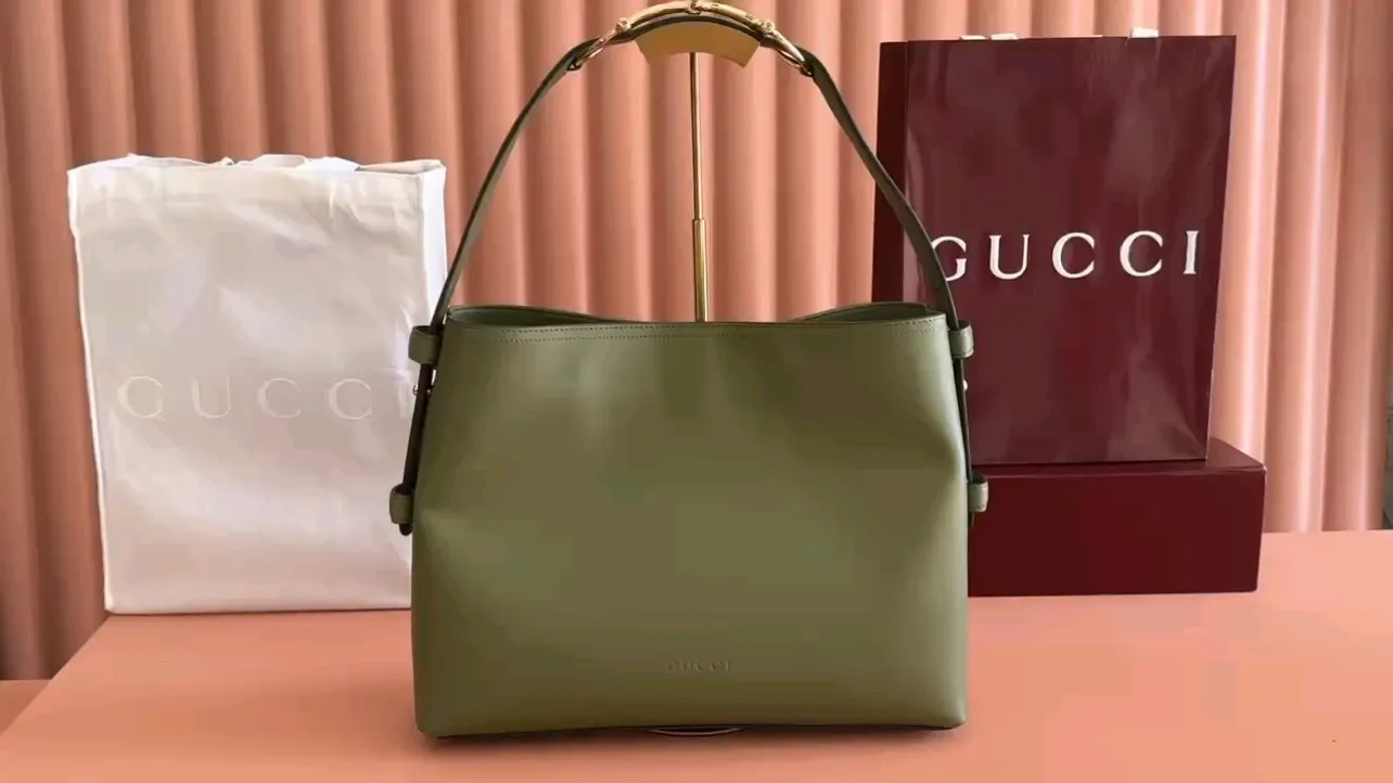 💋💋💋[New style] Gucci Beatrix series green original leather has been shipped, 🐍Model: 850926, short video