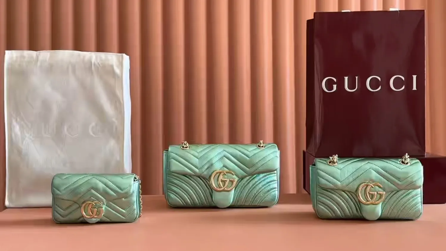 💋💋💋 New GG Marmont series mini, small and medium shoulder bags. Original leather shipped! 🐍Model: 841290, 837280, 837267. Combination short video