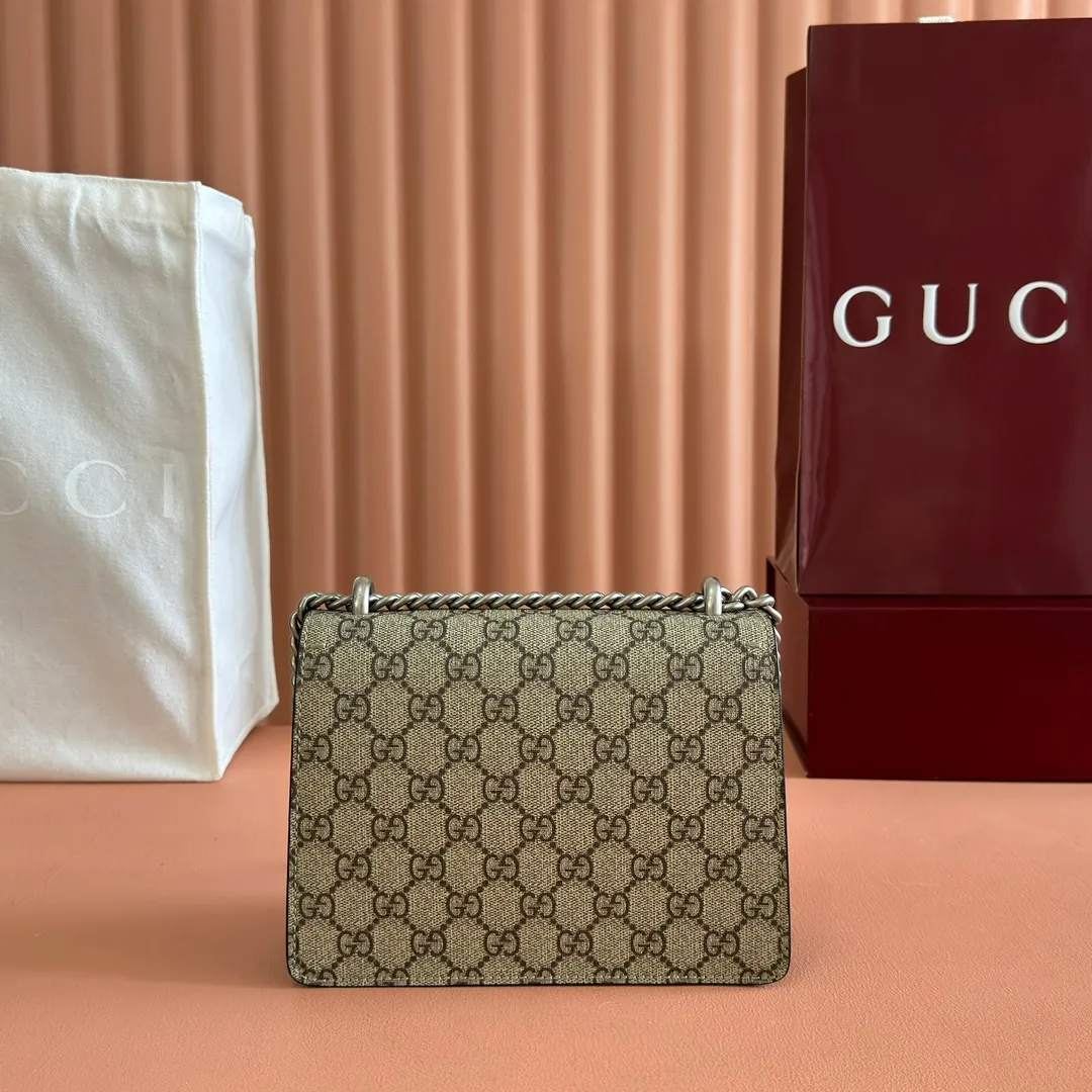 p840. 📣📣📣[Original leather with 🌈full counter packaging]🔥🔥Guccl Dionysus classic bag, whether it is a girl or a queen, no one will be captured by it...as charming and intoxicating as fine wine ~ Model: 421970 Size: 20*15.5*5cm