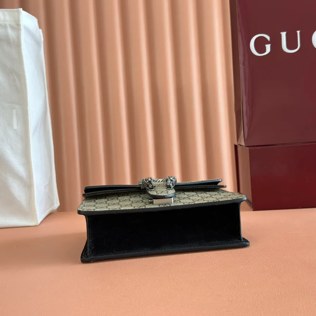 p840. 📣📣📣[Original leather with 🌈full counter packaging]🔥🔥Guccl Dionysus classic bag, whether it is a girl or a queen, no one will be captured by it...as charming and intoxicating as fine wine ~ Model: 421970 Size: 20*15.5*5cm