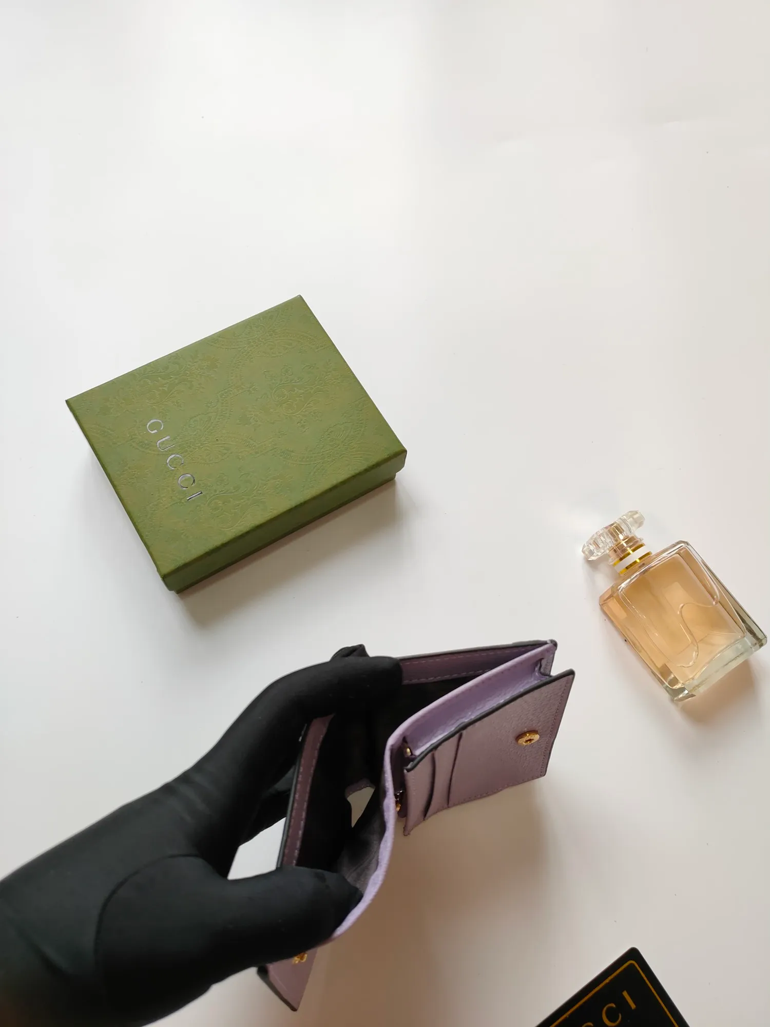 💰140 No.: 523155 gucci·leather original leather 🇮🇹，‼ ‼ Made of imported grained cow leather, paired with ebony double G fabric, gold hardware, official unique identity code👍👍counter quality, real photos📷, size 11cm*8.5cm*2.5cm💸💸💸