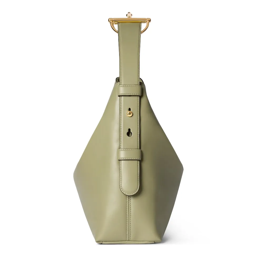 G's new model number: 850926 gray green leather "original leather, counter dustproof cloth bag", size: width 35 × height 27.5 × depth 11cm. Ready to ship. 🌹🌹🌹
