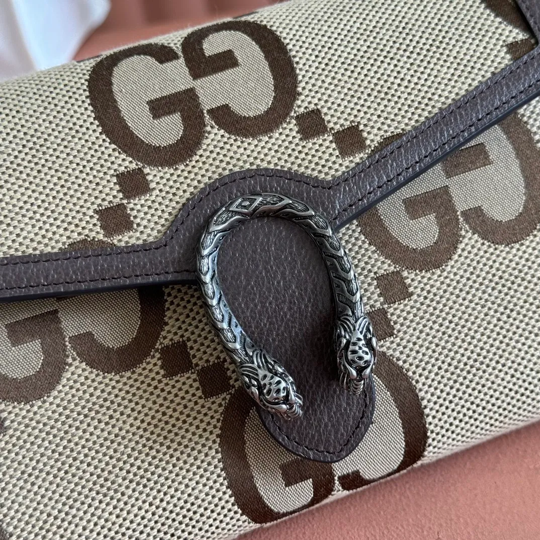p740. 📣📣📣【Original leather🌈 Equipped with full package at the counter】🔥🔥GG Original leather, ebony double G fabric PVC with leather chain mini handbag/wallet, small bag with detachable shoulder strap, ample internal space, perfect replica of the original, 💯top-grade Italian imported cowhide👉fine workmanship ‼ ️Model: 401231, size: 20*13.5*4cm.