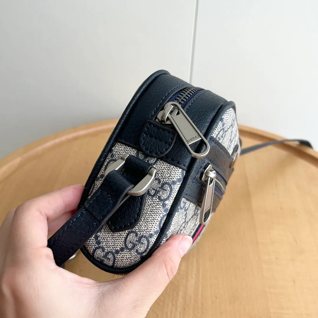 Actual shot #💰260 Model: 517350 Size: 17.5*12*5.5cm Gucci Ophidia series can be said to be out of control in retro style Crossbody shoulder strap🉑️Adjustable shoulder strap✅Keychain included