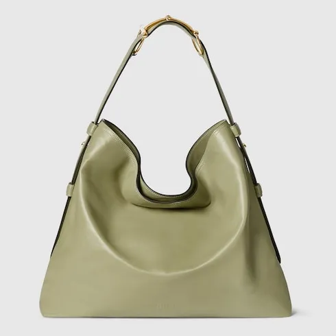 G family's new model number: 850546 gray green leather "original leather, counter dustproof cloth bag", size: width 40 × height 36 × depth 12cm. Ready to ship. 🌹🌹🌹