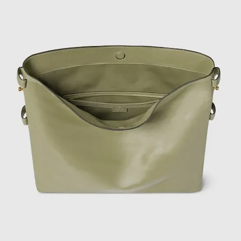 G family's new model number: 850546 gray green leather "original leather, counter dustproof cloth bag", size: width 40 × height 36 × depth 12cm. Ready to ship. 🌹🌹🌹