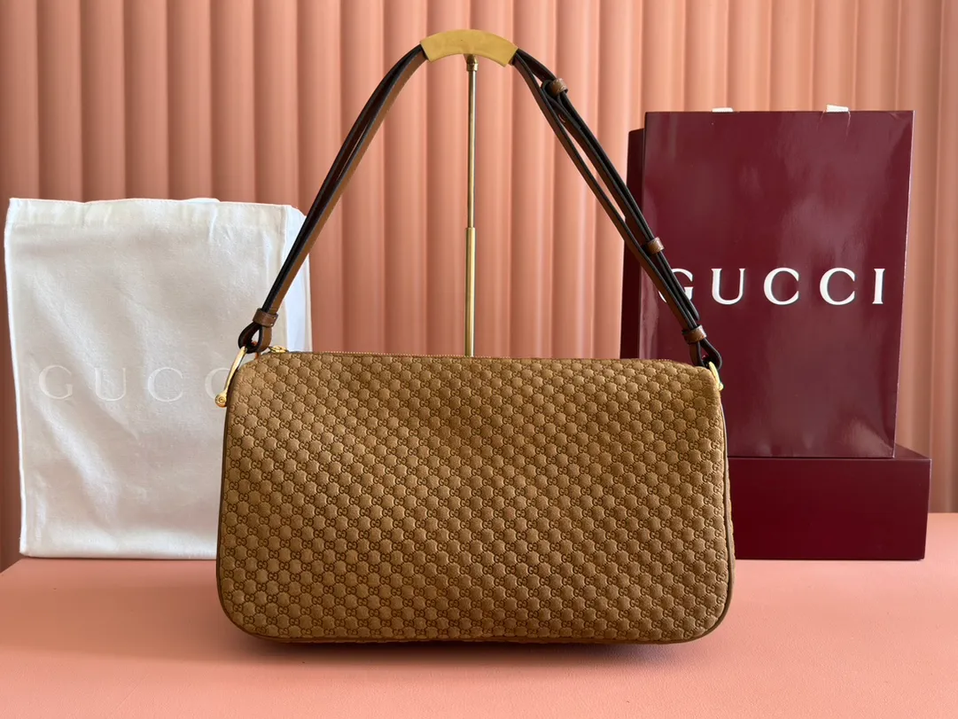 💋💋💋【New】Gucci Half Horsebit series large shoulder bag, original leather shipped, 🐍Model: 862530.