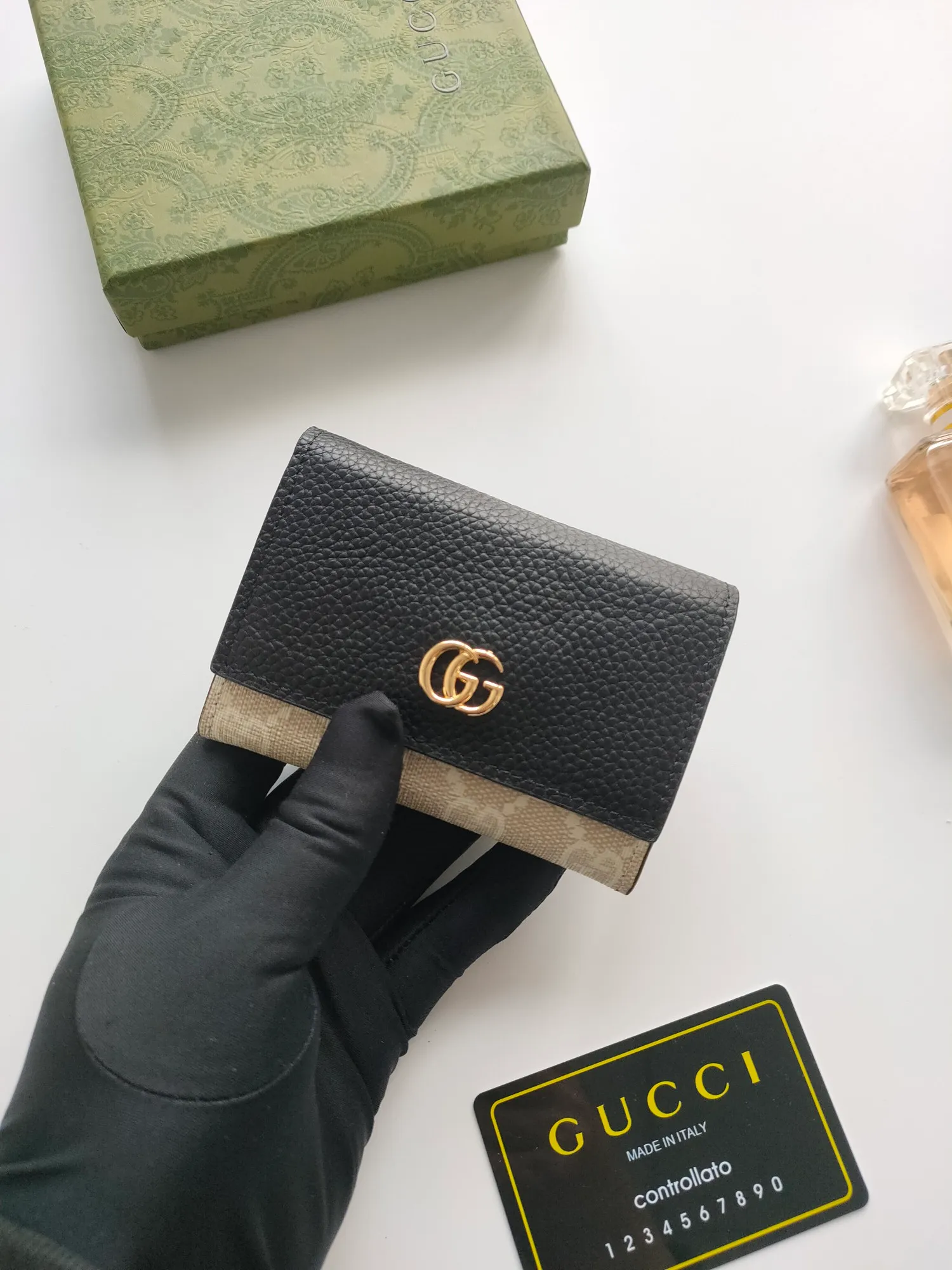 💰110💰gucci releases new coin purse card bags No. 739525