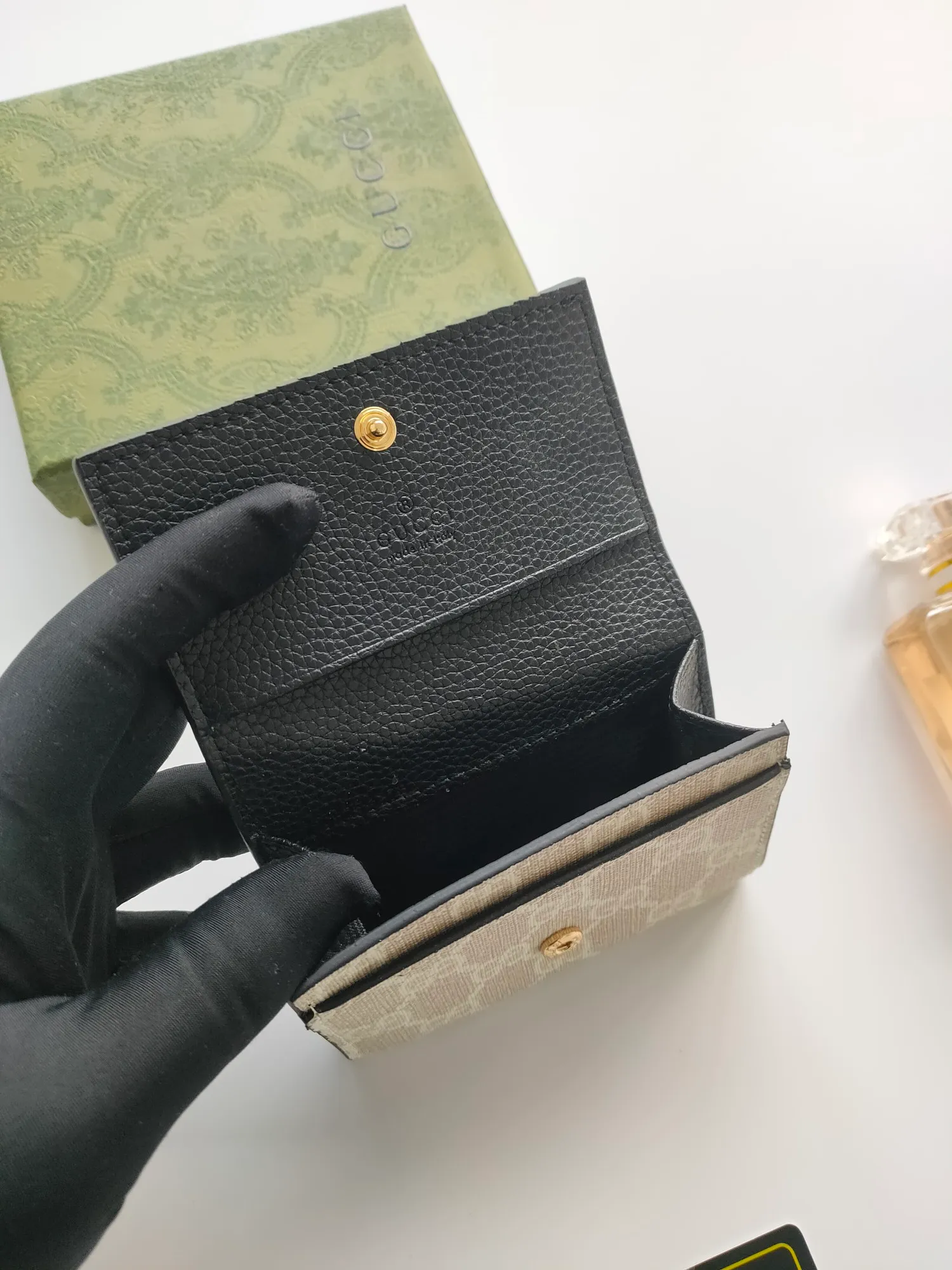 💰110💰gucci releases new coin purse card bags No. 739525