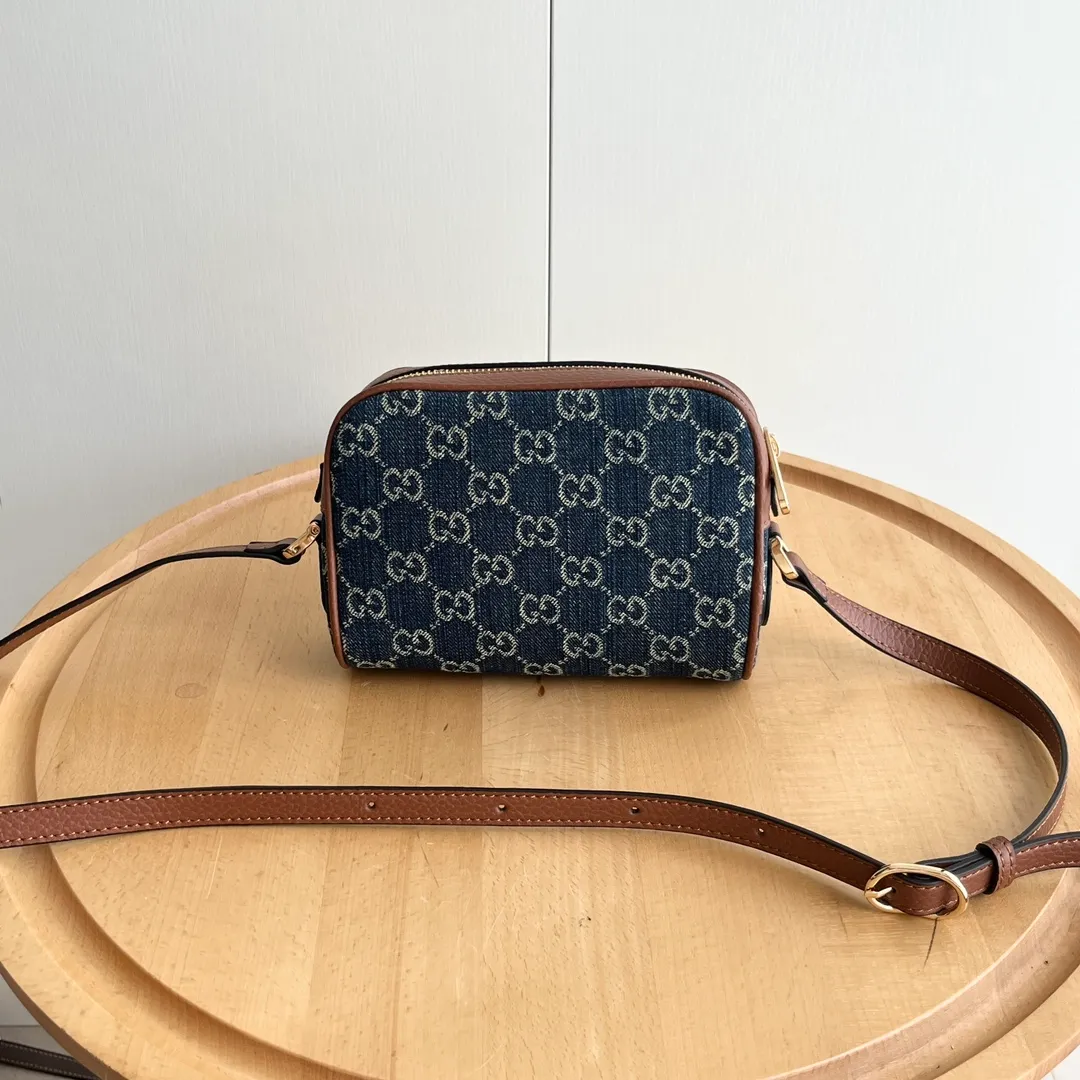 Actual shot #💰260 Model: 517350 Size: 17.5*12*5.5cm Gucci Ophidia series can be said to be out of control in retro style Crossbody shoulder strap🉑️Adjustable shoulder strap✅Keychain included