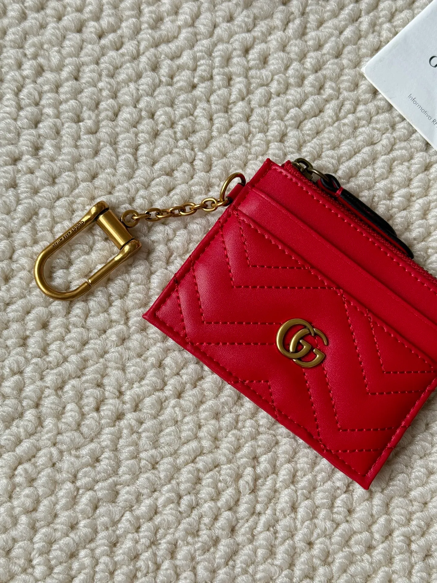 💰120 gucci card holder key🔑clasp new arrival! Actual shot of cowhide! Style number: 627064🎈🎈🎈Size: Width 10 X Height 7.5x1cm