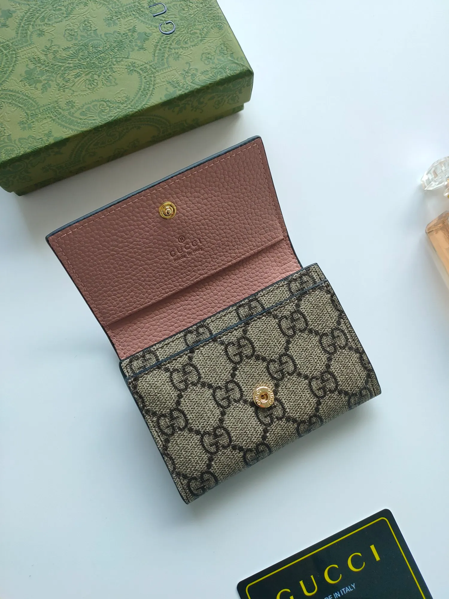 💰110💰gucci releases new coin purse card bags No. 739525