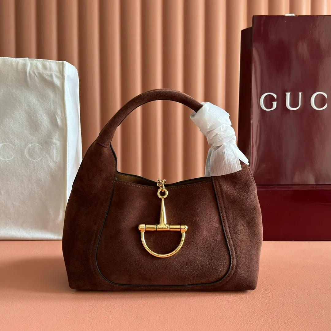 💋💋💋【New Product】Gucci Softbit series small shoulder bag, brown matte/original leather has been shipped, 🐍27.5cm model: 837467. short video