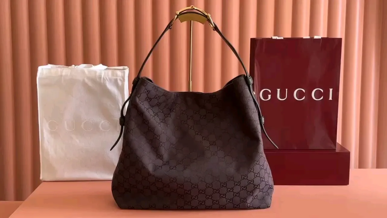 💋💋💋【New】Gucci Beatrix series large and medium tote bags, brown cloth/original leather are shipped, 🐍Model: 850546, 850926, short combination video