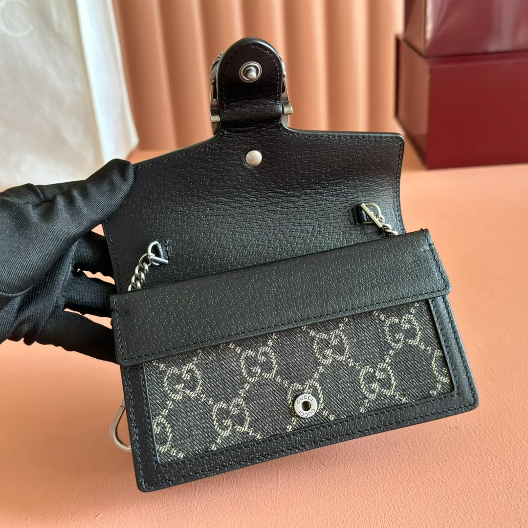 p720. 📣📣📣[Original leather with 🌈Full set of packaging at the counter]🔥🔥 Dionysus Supre Mini has been loved by thousands of girls since the Dionysus bag came out, and the Dionysus bag has also lived up to expectations, with various designs emerging in endlessly ~ Model: 476432 Size: 16.5*10*4.5cm.