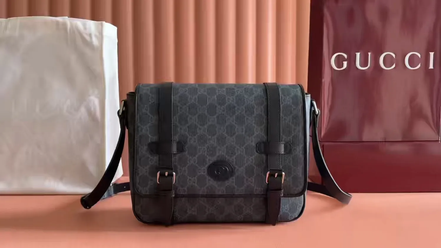 💋💋💋【Original leather accessories🌈Full set of counter packaging】🔥🔥G family Ophidia new crossbody bag model: 658542.