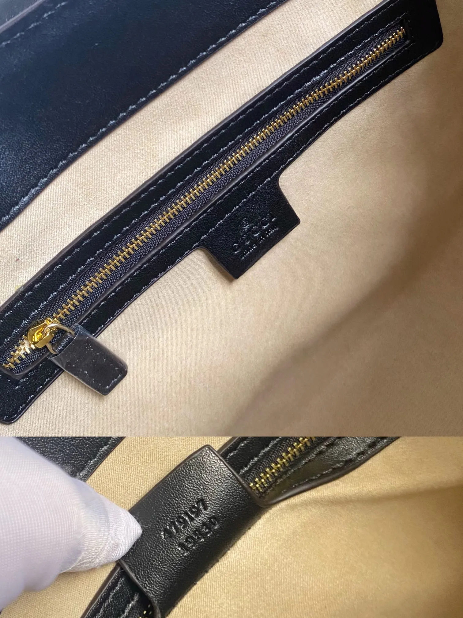 Upgraded version of real shot #💰300 Model number: 479197 large size: 35x23x14cm Gucci padlock series lock double shoulder strap shoulder bag. It is characterized by generous comfort and good accommodation. Office workers can accommodate A4 paper files and computers, and short trips can put a few clothes and basic daily necessities. It is also the best choice for going out😎Upgraded hardware texture up✅Double lining pockets and zipper lining