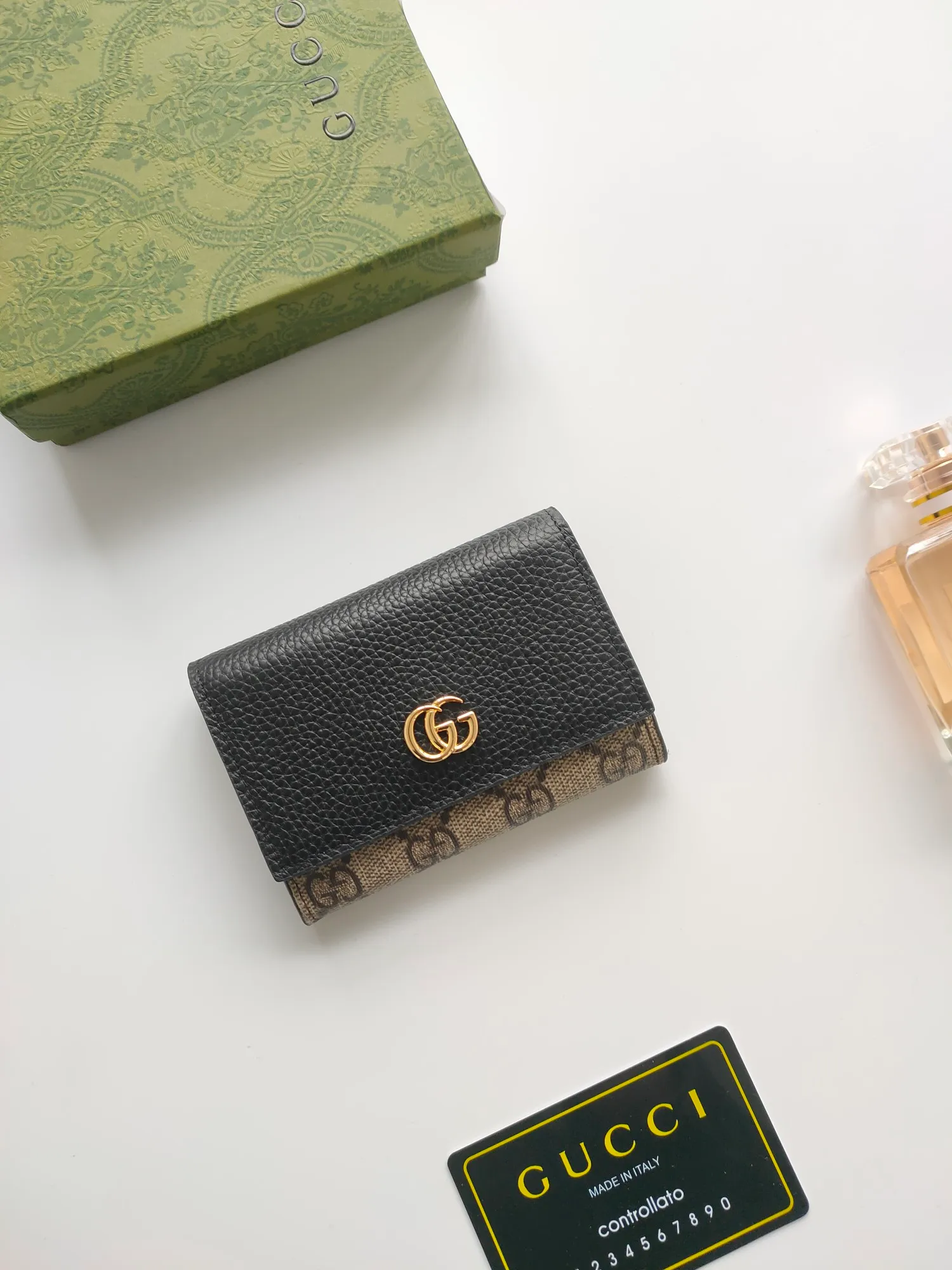 💰110💰gucci releases new coin purse card bags No. 739525
