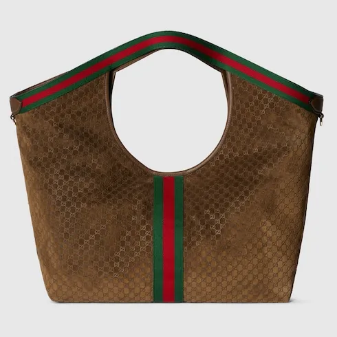 G family's new model number: 853971 brown frosted embossed "original leather, counter dustproof cloth bag", size: width 60 × height 47 × depth 16cm. Ready to ship. 🌹🌹🌹