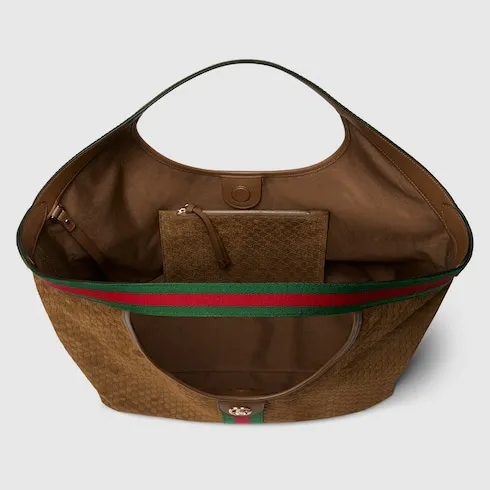 G family's new model number: 853971 brown frosted embossed "original leather, counter dustproof cloth bag", size: width 60 × height 47 × depth 16cm. Ready to ship. 🌹🌹🌹