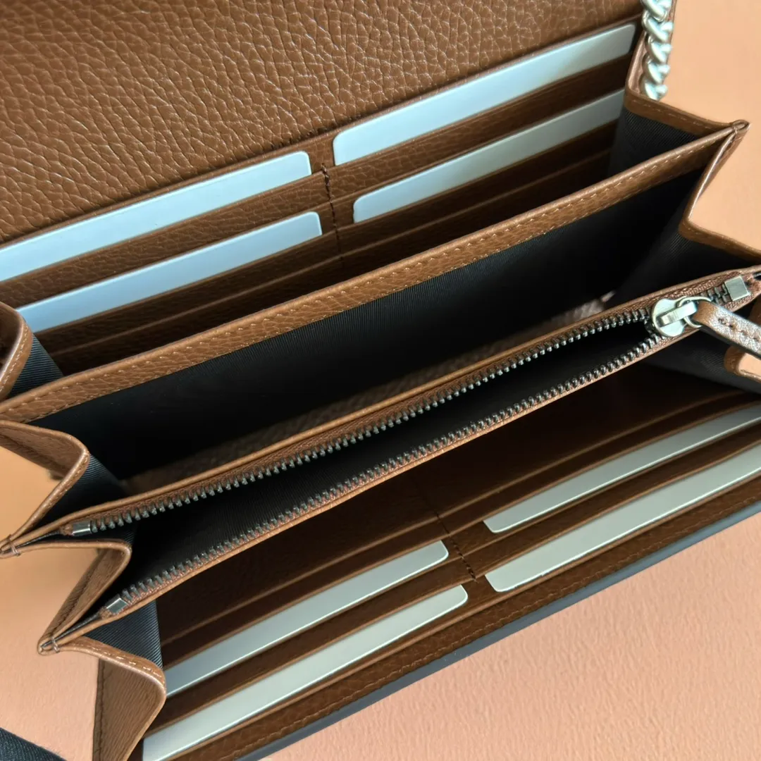p740. 📣📣📣【Original leather🌈 Equipped with full package at the counter】🔥🔥GG Original leather, ebony double G fabric PVC with leather chain mini handbag/wallet, small bag with detachable shoulder strap, ample internal space, perfect replica of the original, 💯top-grade Italian imported cowhide👉fine workmanship ‼ ️Model: 401231, size: 20*13.5*4cm.