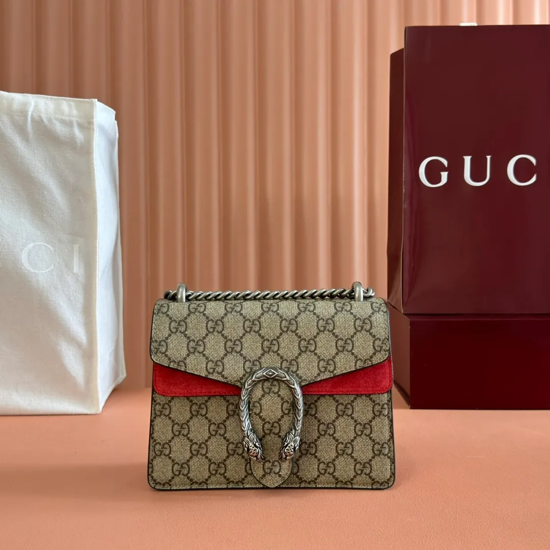p840. 📣📣📣[Original leather with 🌈full counter packaging]🔥🔥Guccl Dionysus classic bag, whether it is a girl or a queen, no one will be captured by it...as charming and intoxicating as fine wine ~ Model: 421970 Size: 20*15.5*5cm