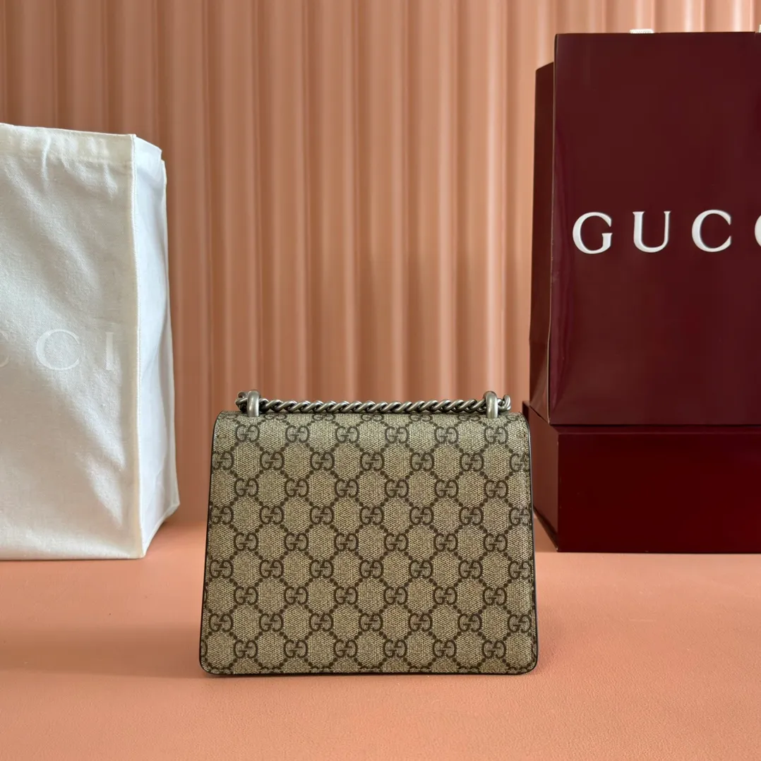 p840. 📣📣📣[Original leather with 🌈full counter packaging]🔥🔥Guccl Dionysus classic bag, whether it is a girl or a queen, no one will be captured by it...as charming and intoxicating as fine wine ~ Model: 421970 Size: 20*15.5*5cm